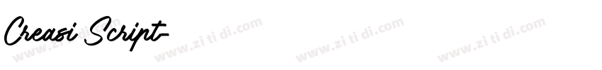 Creasi Script字体转换